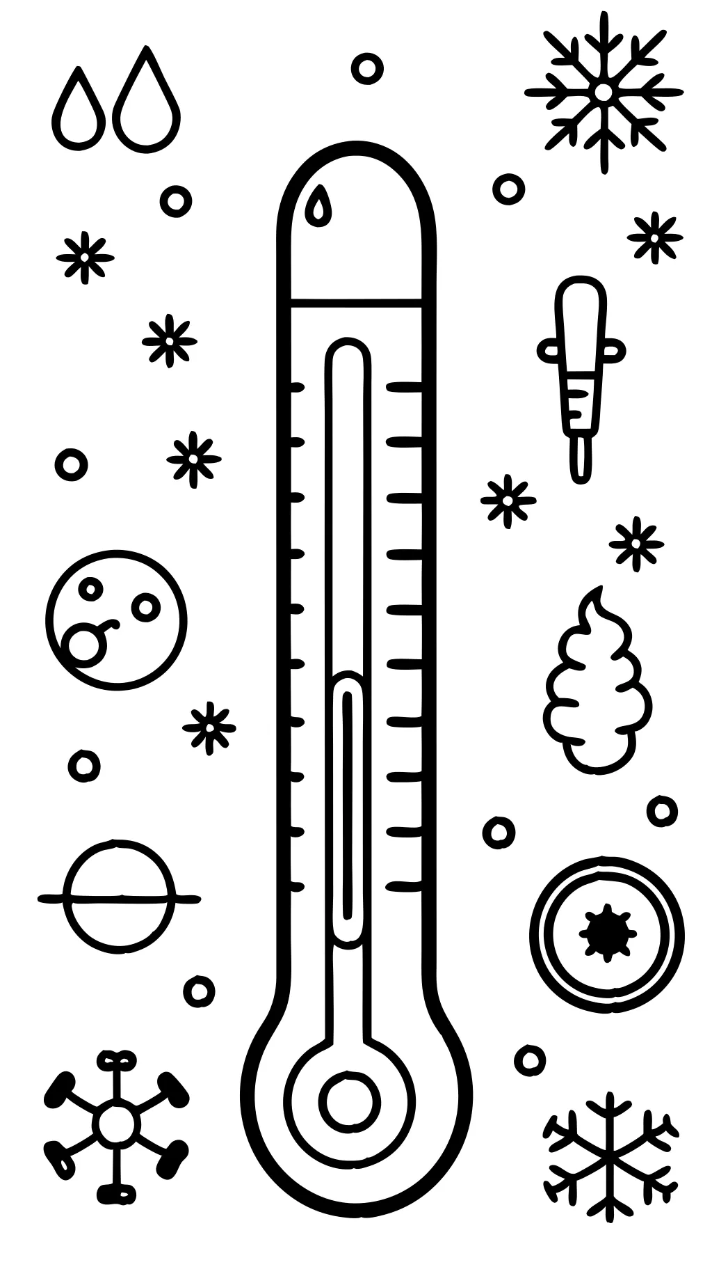 coloriages de thermomètres